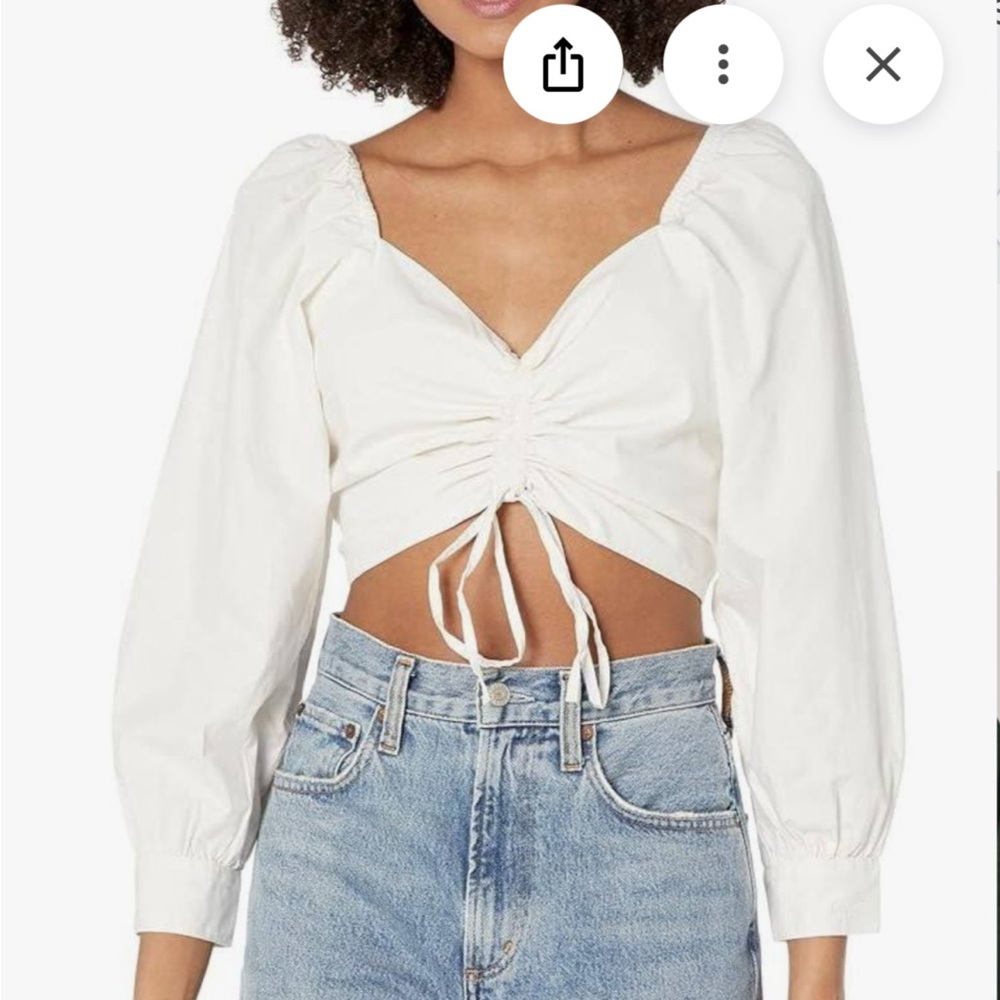 Levi's Blouse with Puff Sleeves
